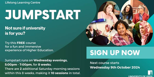 Banner for Leeds University Jump Start Programme